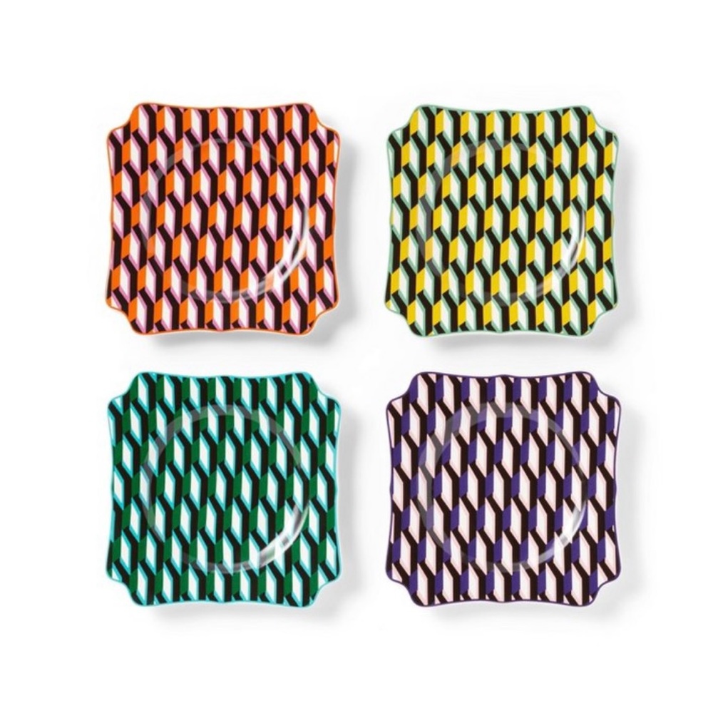 Diane von Furstenberg DVF for Target Arrow Geo 4 pc Dessert Plates
